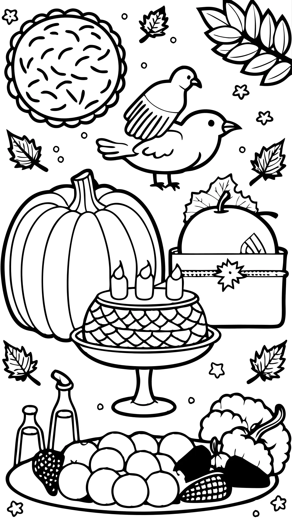 coloriages gratuits de Thanksgiving